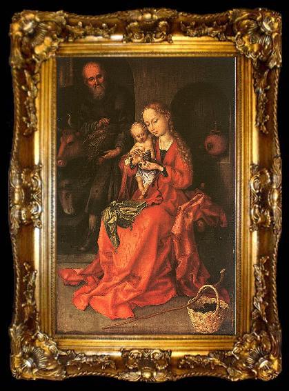 framed  Martin Schongauer Holy Family, ta009-2